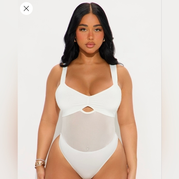 Fashion Nova White Bodysuit - Picture 4 of 4